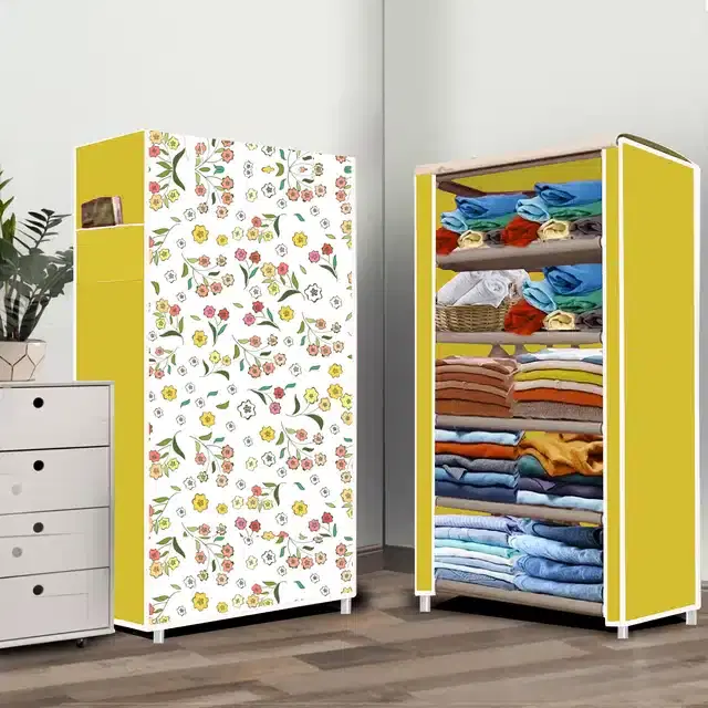 Portable Lightweight Cloth Storage Bag, Yellow