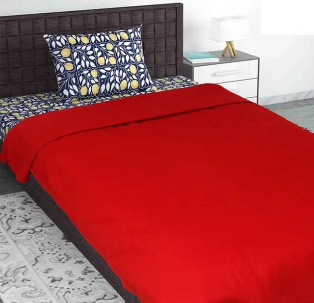 Fleece Blanket, Red, 60x90 Inches