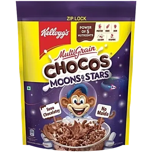 Kellogg'S Chocos Moon & Stars Corn Flakes - Pouch 1.15 kg