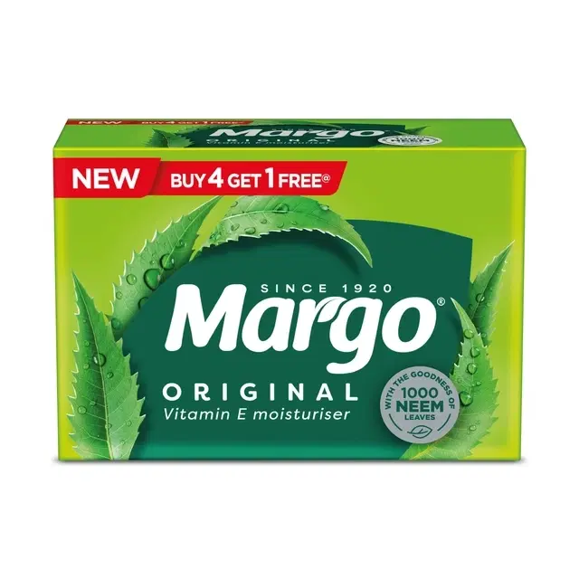 Margo Original Neem Soap 5X100 g (Buy 4 Get 1 Free)
