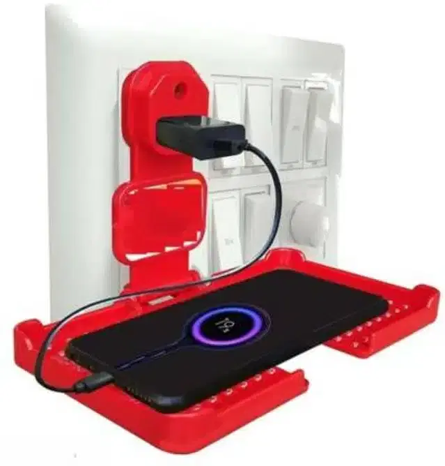 Plastic Wall Mounted Charging Mobile Holder, Assorted