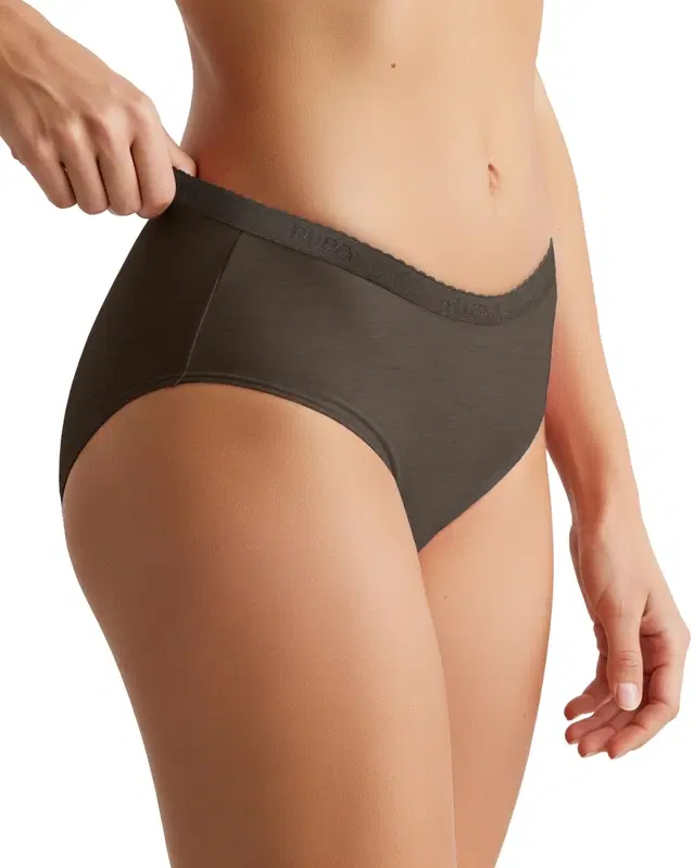 Cotton Solid Briefs for Women, Pack of 1, Assorted (80 cm)