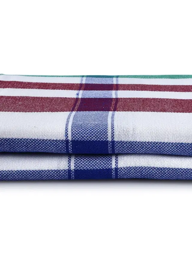 Cotton High Absorbent Bath Towels, Multicolor, Pack of 2