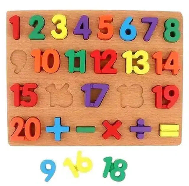 1 to 20 Numbers Educational Board Game for Kids, Multicolor, Set of 1