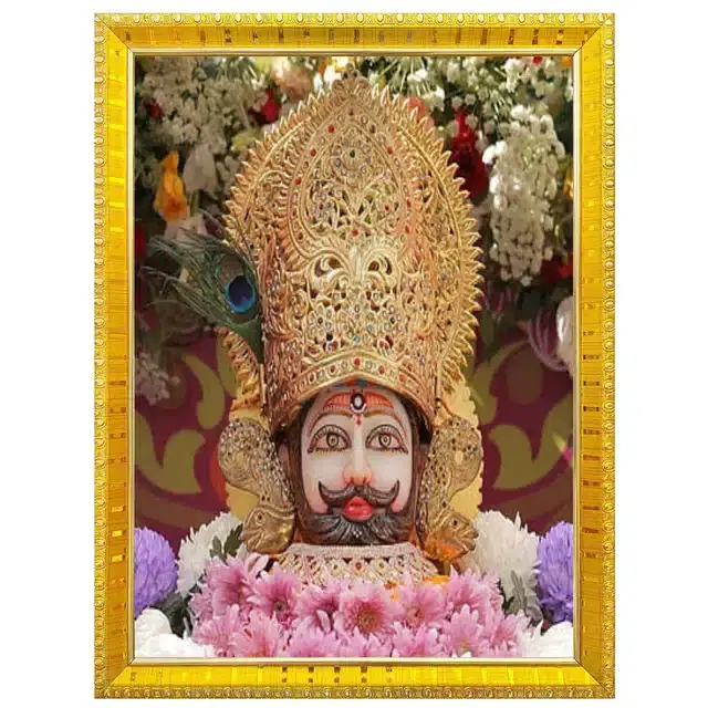 Khatu Shyam Wall Photo Frame, Multicolor, 5x7 Inches