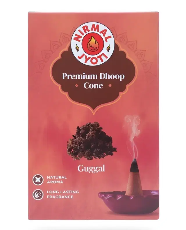 Nirmal Jyoti Guggal Dry Cone Dhoop 10 Pcs