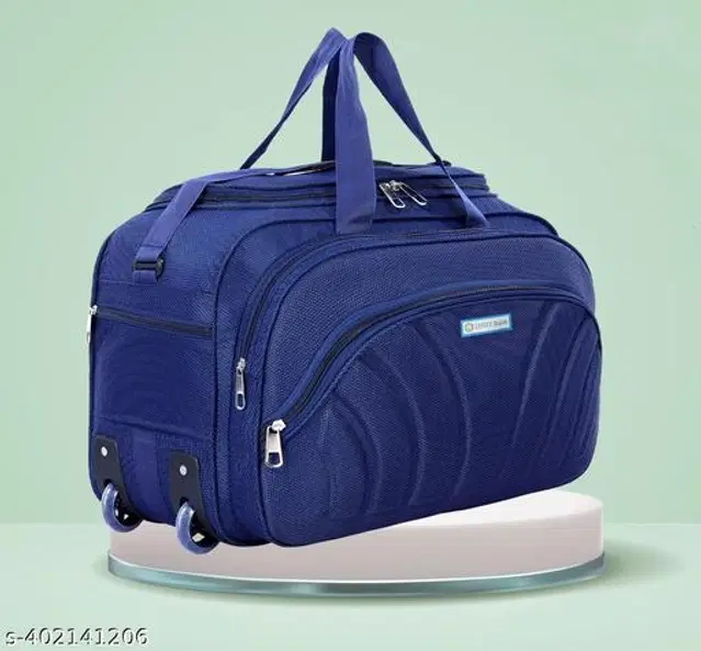 Polyester Duffel Bags, Blue