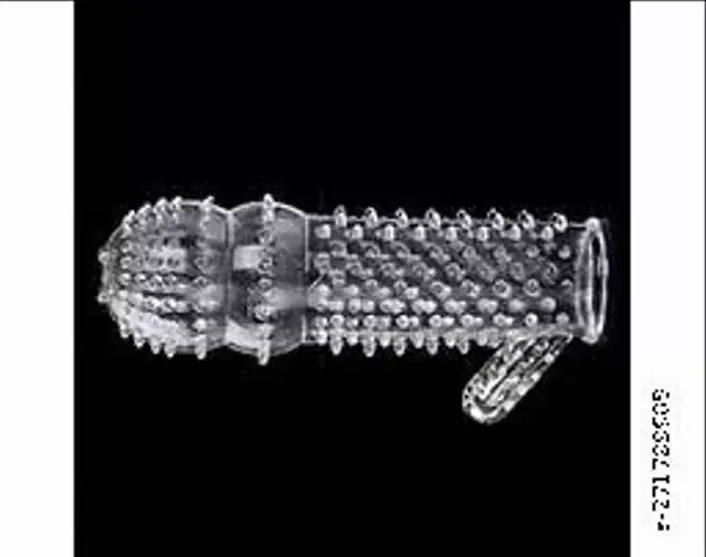 Crystal Dotted Reusable Condom for Men, Transparent, Pack of 1
