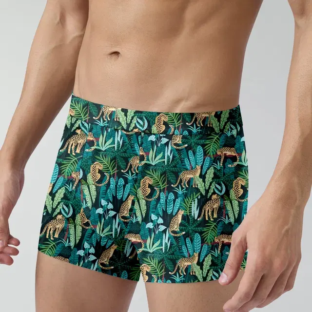 Micro Modal Printed Trunk for Men (Multicolor, S)