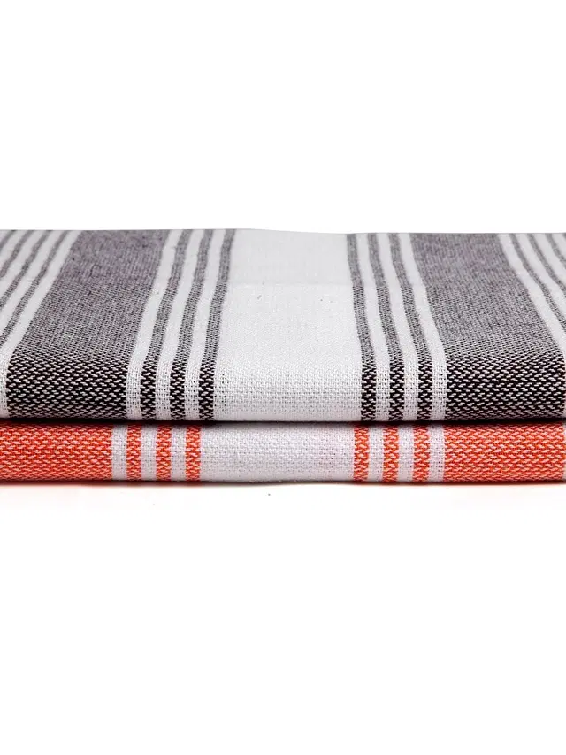 Cotton High Absorbent Bath Towels, Multicolor, Pack of 2