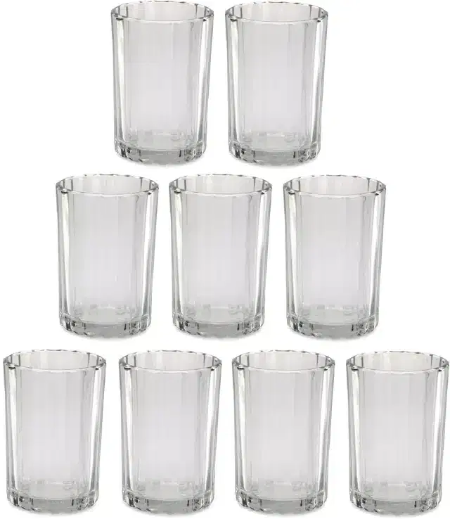 Liquor cum Cocktail Glasses, Transparent, 200 ml, Pack of 9