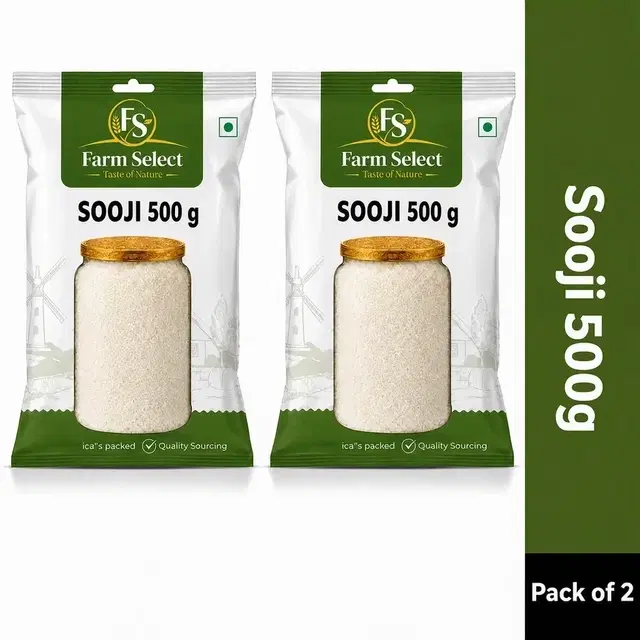 Farm Select Sooji 500 gm (Pack of 2)