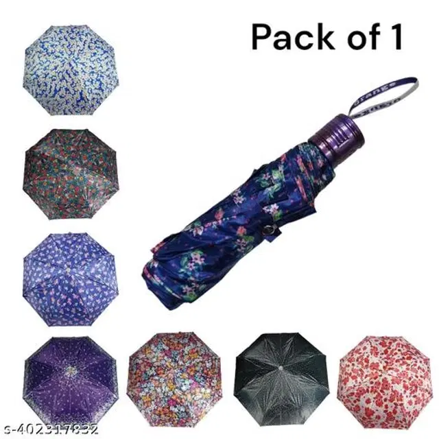 Polyester Foldable Umbrella, Assorted, Pack of 1