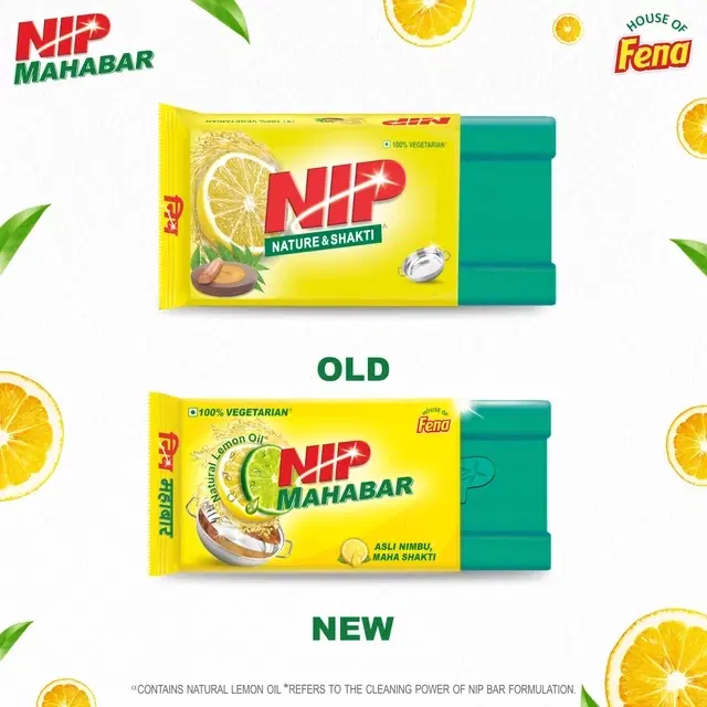 Nip Dishwash Bar 3X300 g (Pack Of 3) + Free Scrubber