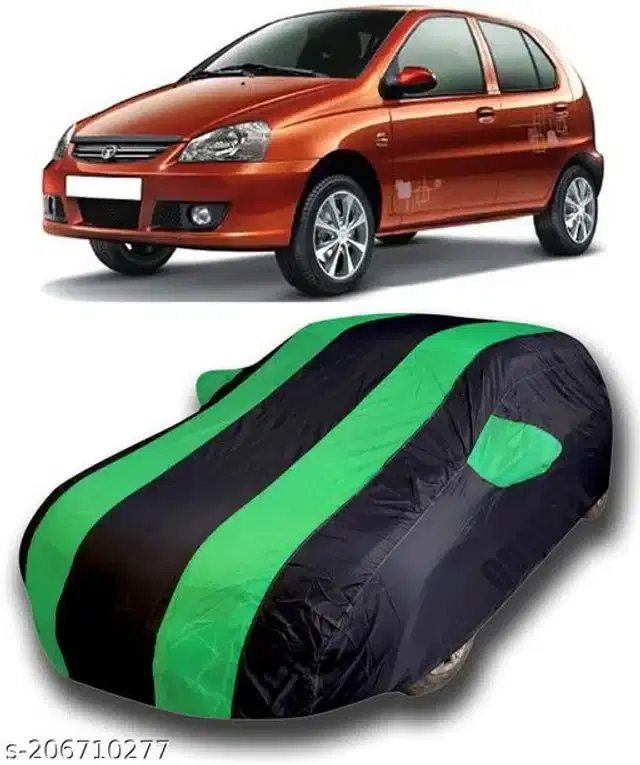 Taffeta Waterproof Car Cover for Tata Indica V2, Multicolor