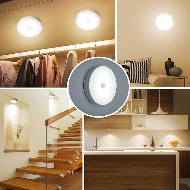 Wireless Motion Sensor Self Adhesive LED Charging Light for Home, Cupboard, Stairs, pack of 1