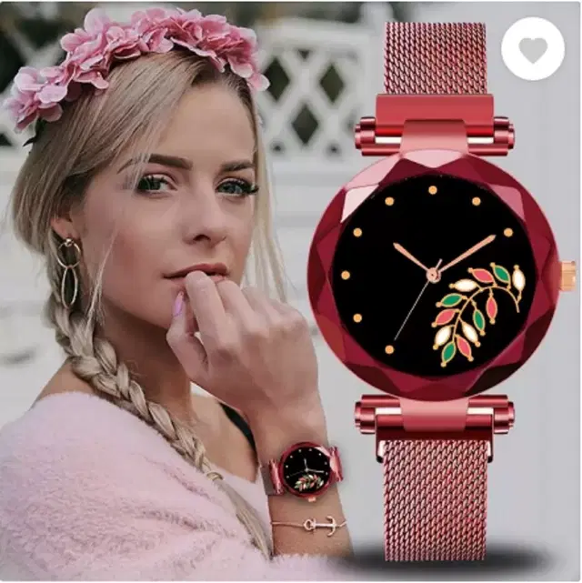 Metal Strap Analog Watch for Women & Girls (Multicolor)