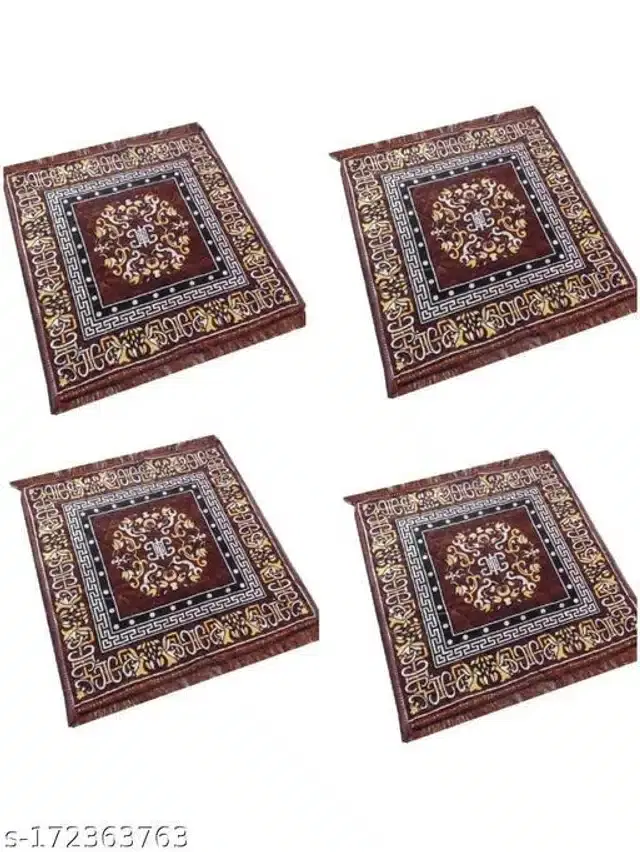 Prayer Mats, Brown, 19x19 inches, Pack of 4