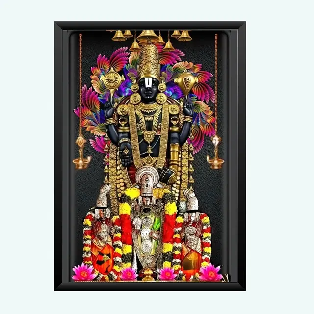 Polyester Photo Frame, Black, 5x7 inches