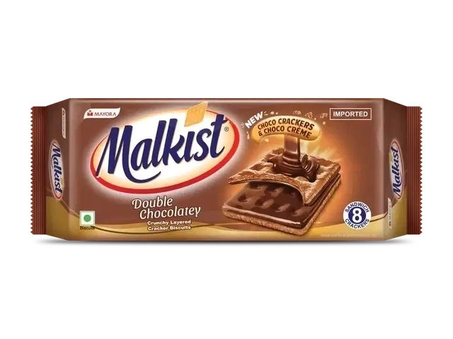 Malkist Double Chocolate Cracker Biscuit, 144 g