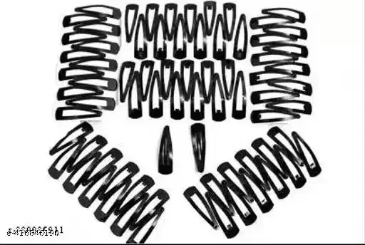 Attractive Tic Tac Hair Clip for Women & Girls, Multicolour, Pack of 3