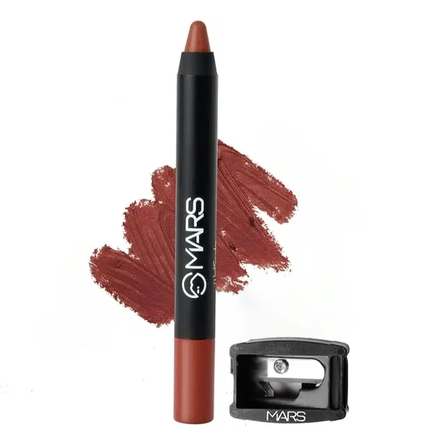 Mars Won't Smudge Won't Budge Matte Lip Crayon (3.5 g, 10-Girl Power)
