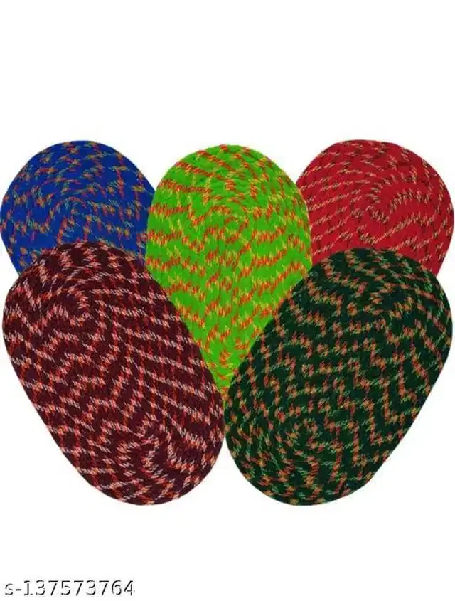 Anti Slip Floor Mat, Multicolor, Pack of 5