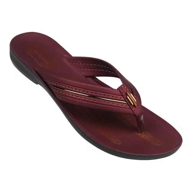 Slippers for Women, Maroon (4)