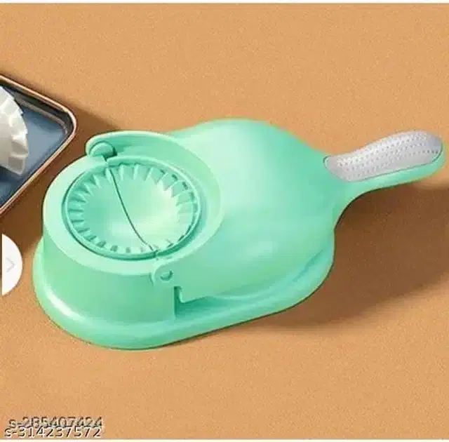 Plastic 2 in 1 Momo Maker, Green