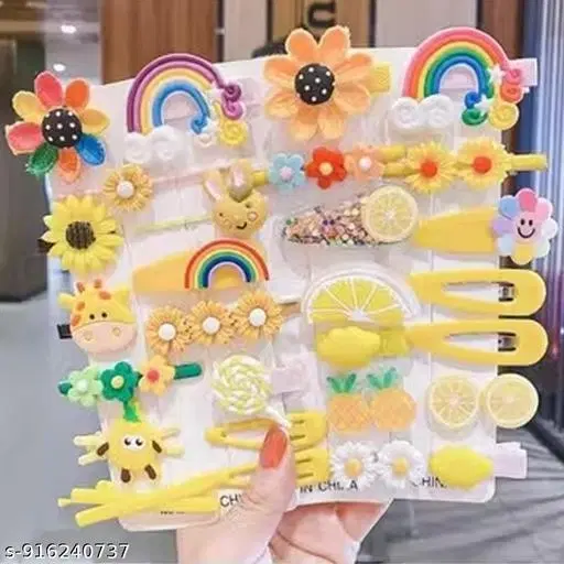 Hair Pins for Women (Yellow, 1 Pc)