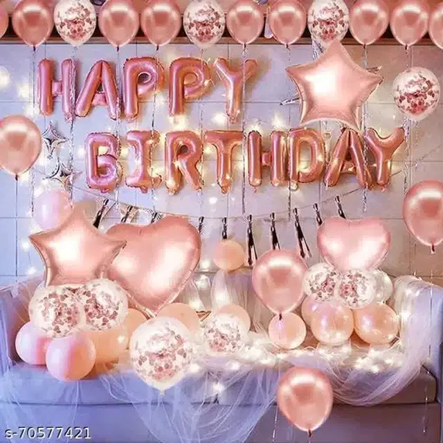 Birthday Party Decoration Kit, Multicolor, Set of 42