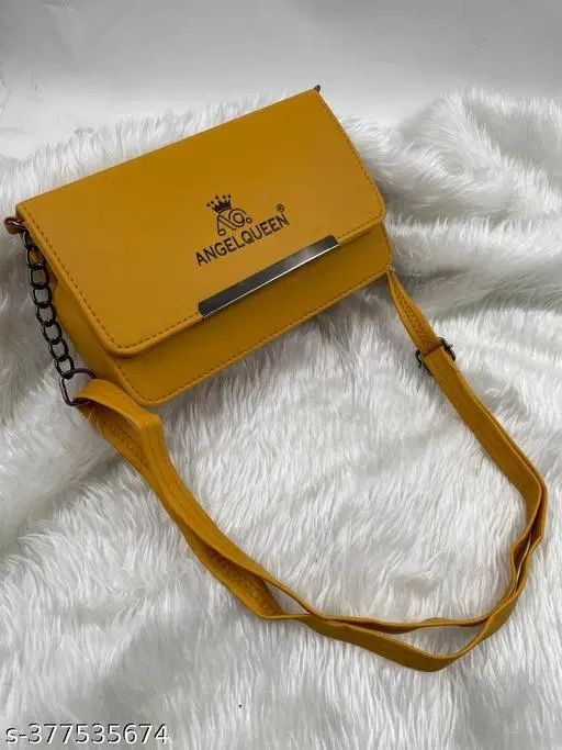 TRUE FASHION. Sling Bag for Women (Mustard, Free size)