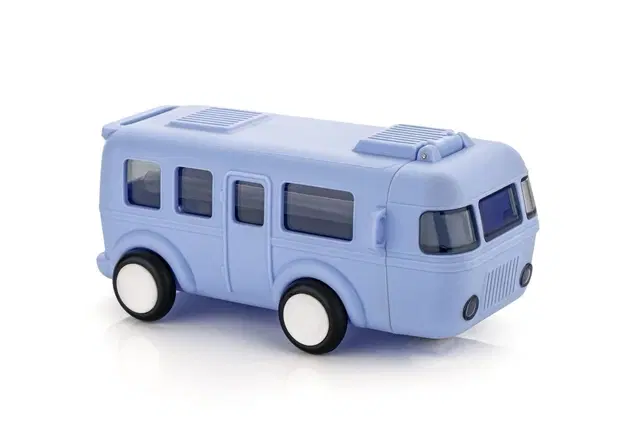 Plastic Bus Shape Sipper Bottle for Kids, Multicolor (1000 ml)