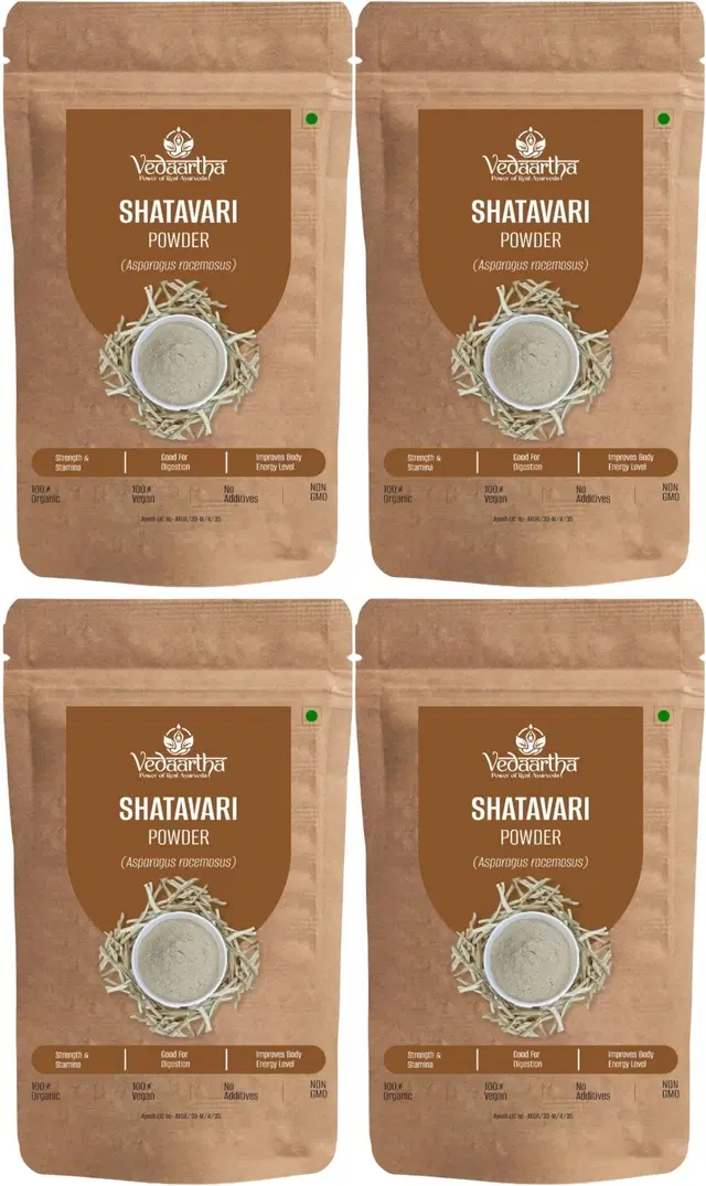 Vedaartha Shatavari Powder, Pack of 4 (50 g)