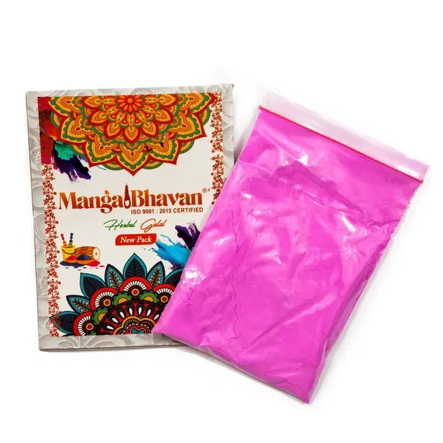 MANGALBHAVAN HERBAL PINK GULAL, 100gm, Pack of 1