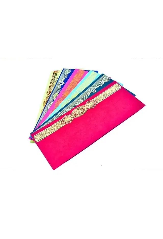Posshe Traditional Envelopes, Multicolor, Pack of 50