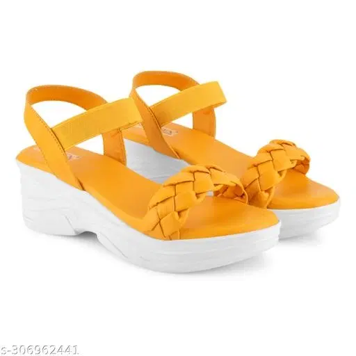 Heels for Women, Yellow (5)