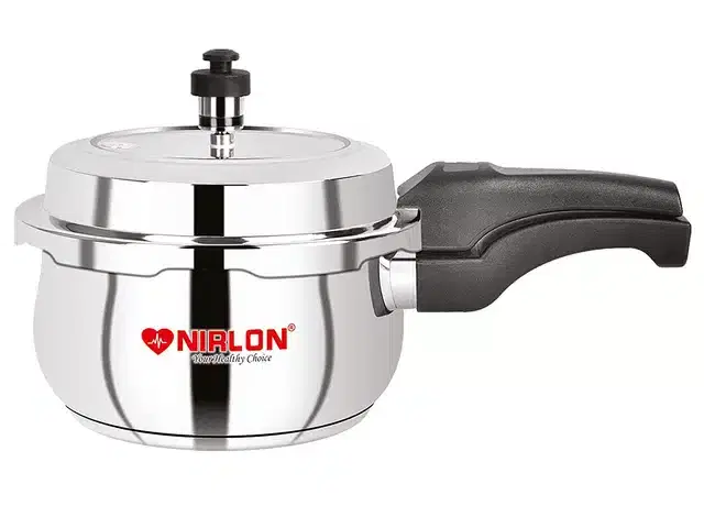 Induction Base Pressure Cooker, Silver, 2 L