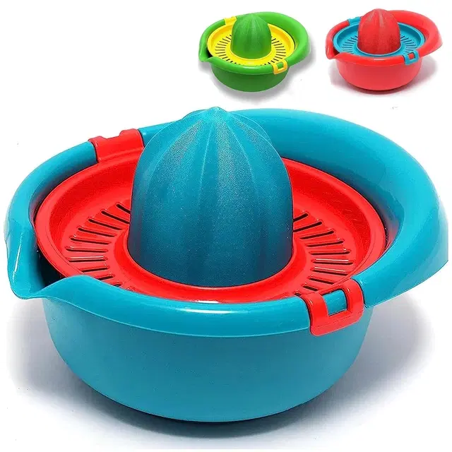 Hand Press Manual Orange/Lemon Juice Maker, Pack of 1, Assorted