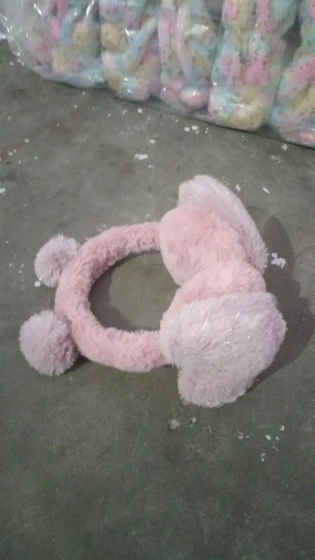 Fur Earmuffs for Girls, Pink Pack of 1