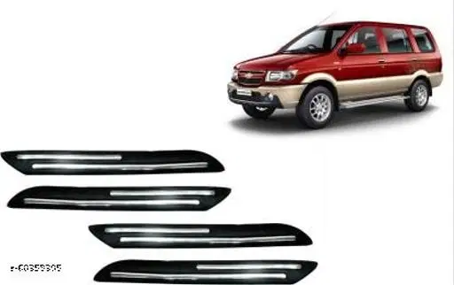 Rubber Car Bumper Protector, Multicolor, Pack of 4