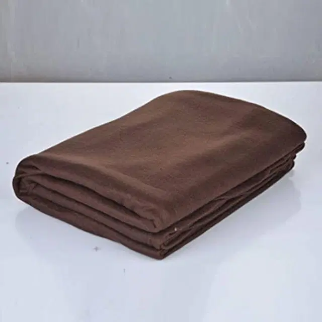 Fleece Blanket, Brown, 60x90 Inches