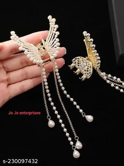 Metal Hair Clutcher for Women & Girls, Pack of 1 (Multicolor)