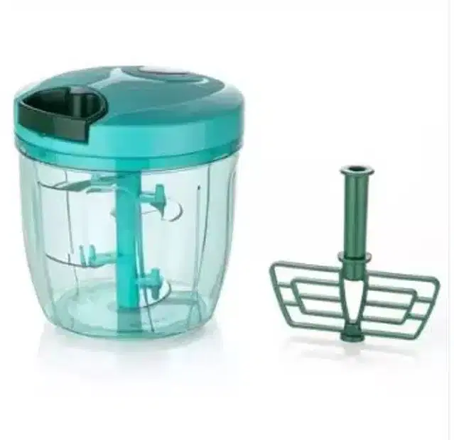 Handy Vegetables & Fruits Manual Chopper, 1000 ml, Green
