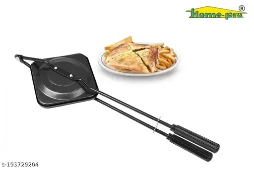 Non Sick Aluminium Gas Toaster Sandwich Maker | Toast, Black