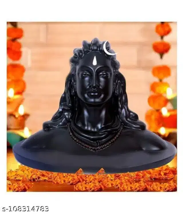 Mahadev Car Dashboard Idol, Black