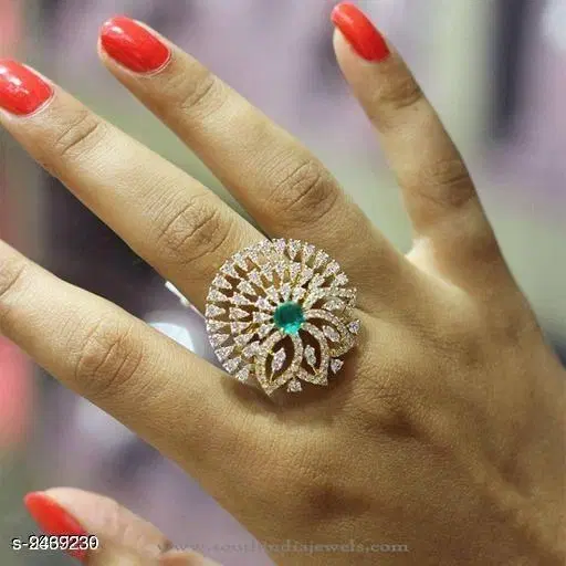 Designer Ring for Women (Multicolor, Free Size)