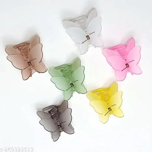 Hair Clips for Women, Pack of 3 (Multicolor)