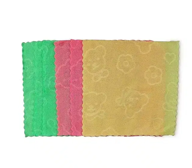 Cotton Blend Handkerchief for Women and Girls, Pack of 4 (Multicolor)