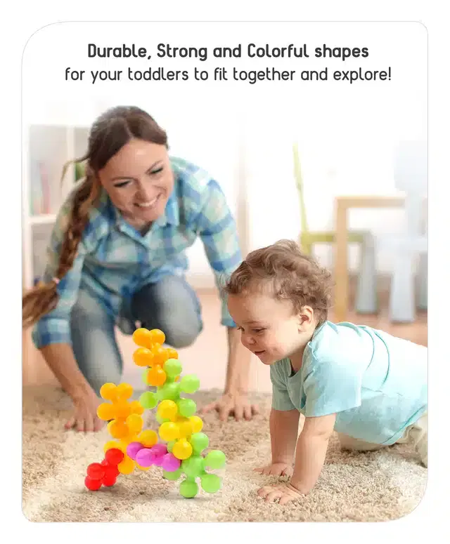 Plastic Building Toys for Kids, Multicolor, 3-4 Years